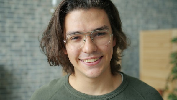 Stock portrait used for the fictional student in this demonstration